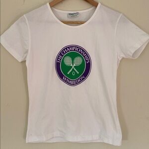 Wimbledon women’s cotton elastane shirt sleeve tee UK 12 / US 8